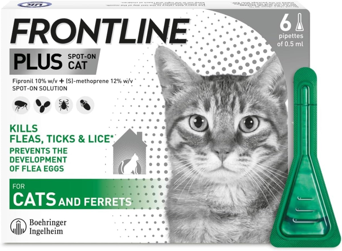 Frontline Cats Flea & Tick Treatment - 6 Pipettes