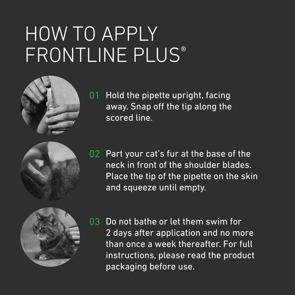 FRONTLINE Plus Flea & Tick Treatment for Cats & Ferrets – 6 Pipettes