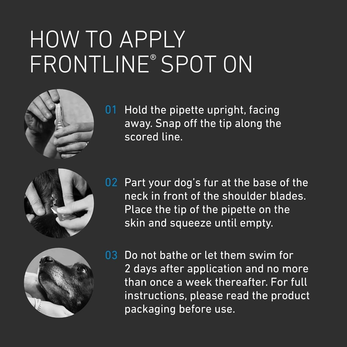 FRONTLINE Spot On Flea & Tick Treatment for Small Dogs (2–10 kg) – 6 Pipettes