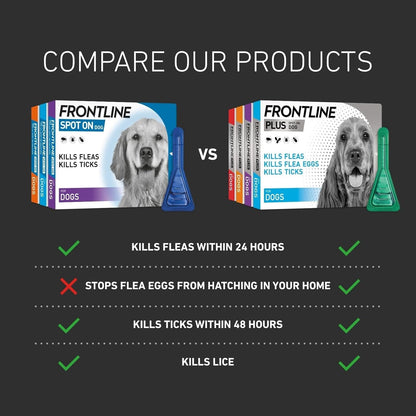 FRONTLINE Spot On Flea & Tick Treatment for Medium Dogs (10–20 kg) – 6 Pipettes