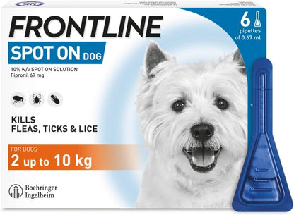 Frontline Spot On for Dogs – Monthly Flea & Tick Protection