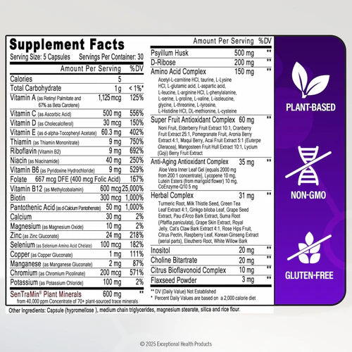 Immuno 150 | Daily Immune Support | 150 Vegetable Capsules