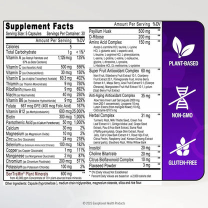 Immuno 150 | Daily Immune Support | 150 Vegetable Capsules